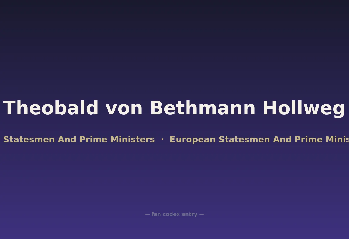 Theobald von Bethmann Hollweg