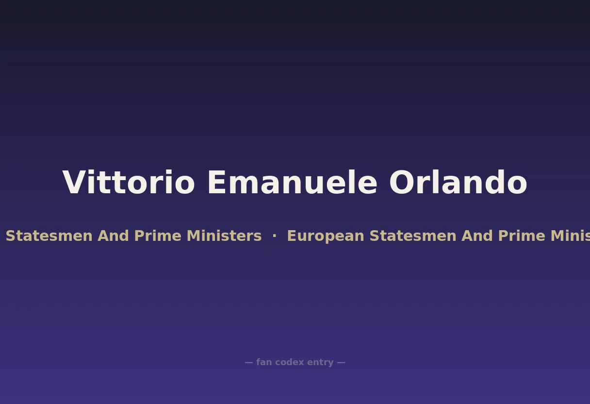Vittorio Emanuele Orlando